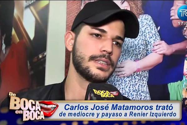 Renier Izquierdo le responde a Carlos José Matamoros, tras que este le dijera “mediocre”: “Es un farandulero”