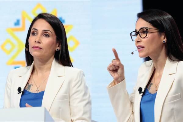 El mensaje oculto de los lentes de Luisa González ¿Por qué se los quitaba durante el debate presidencial?