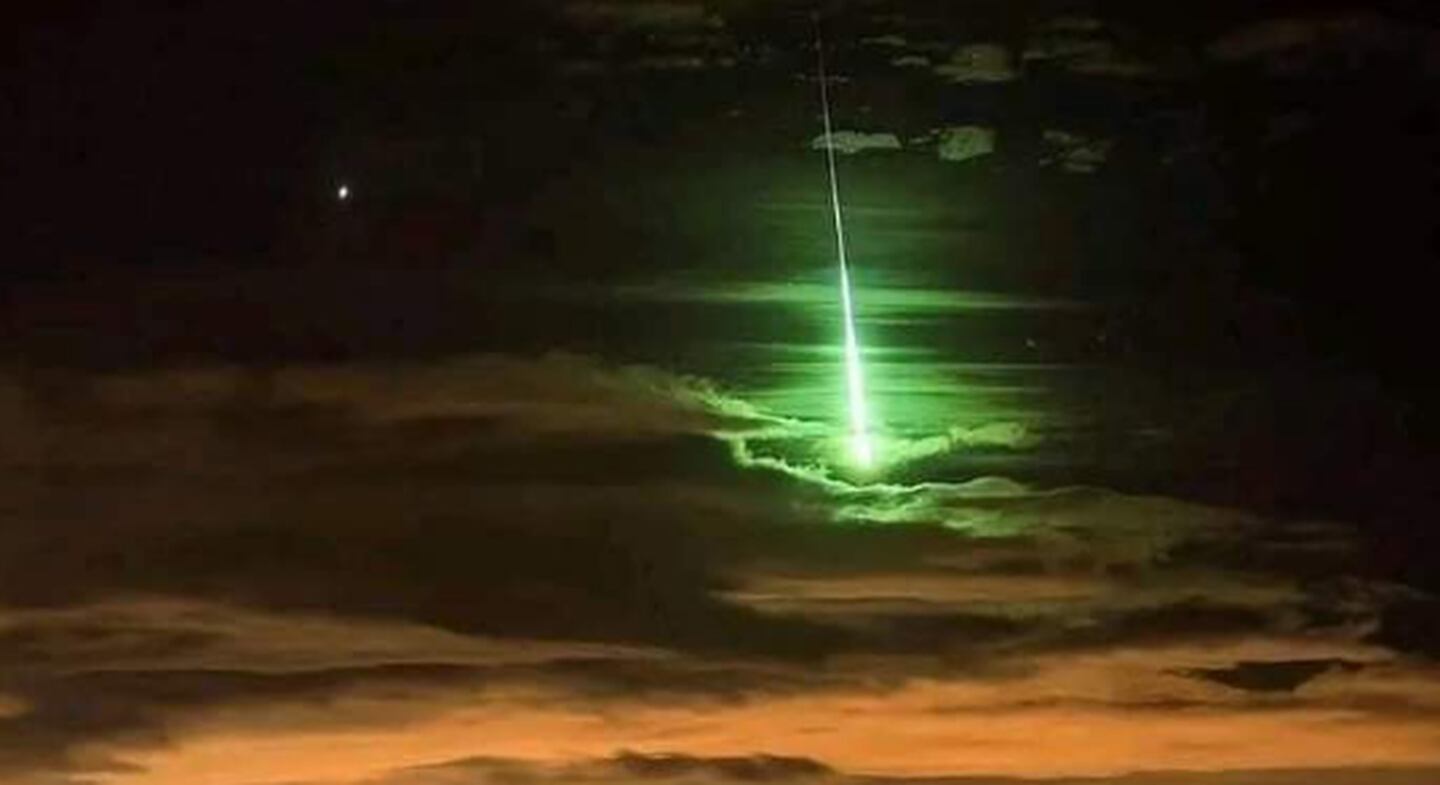 Imagen falsa del cometa verde