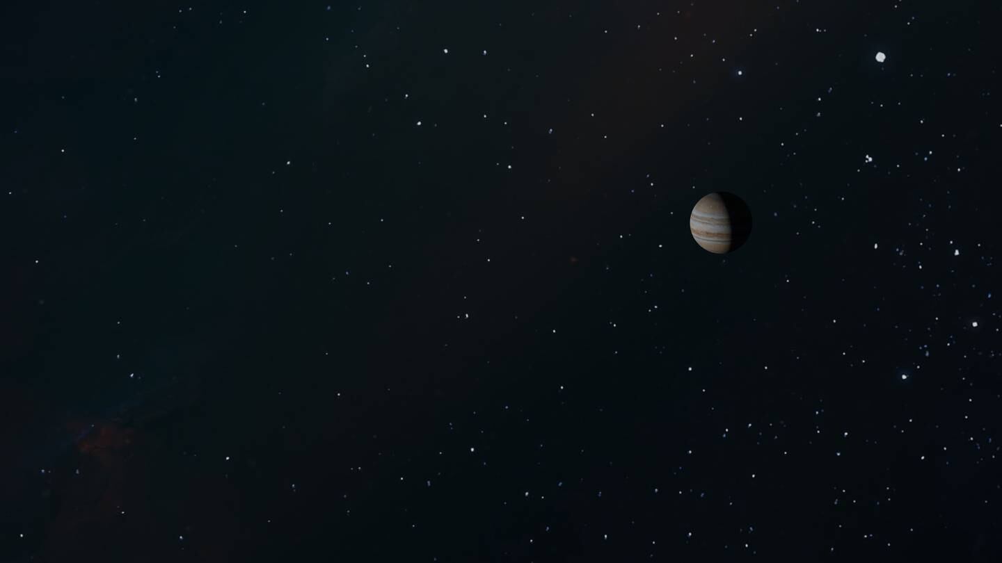 ¿Cómo se vería Jupiter desde la Tierra?