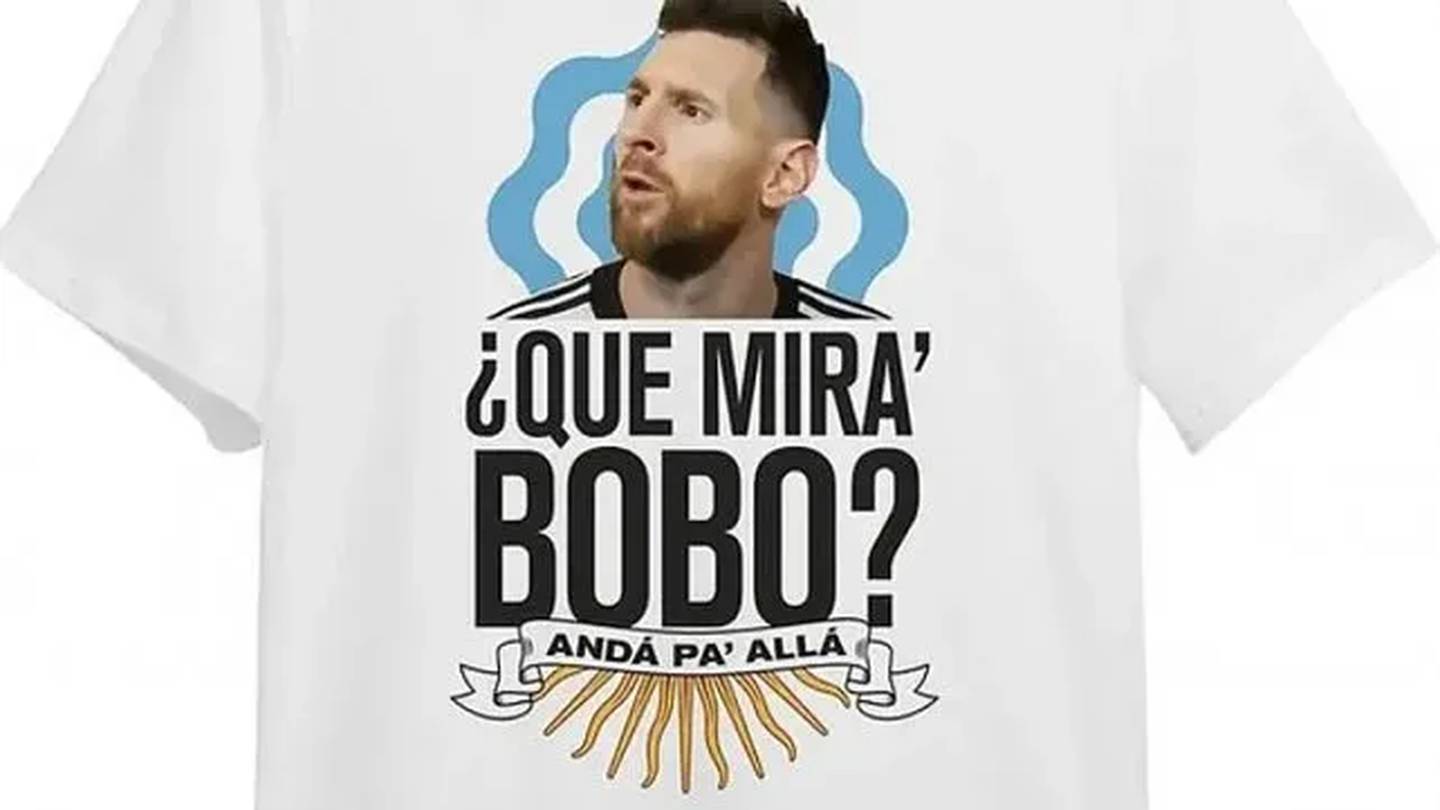 Playeras con la frase de Messi