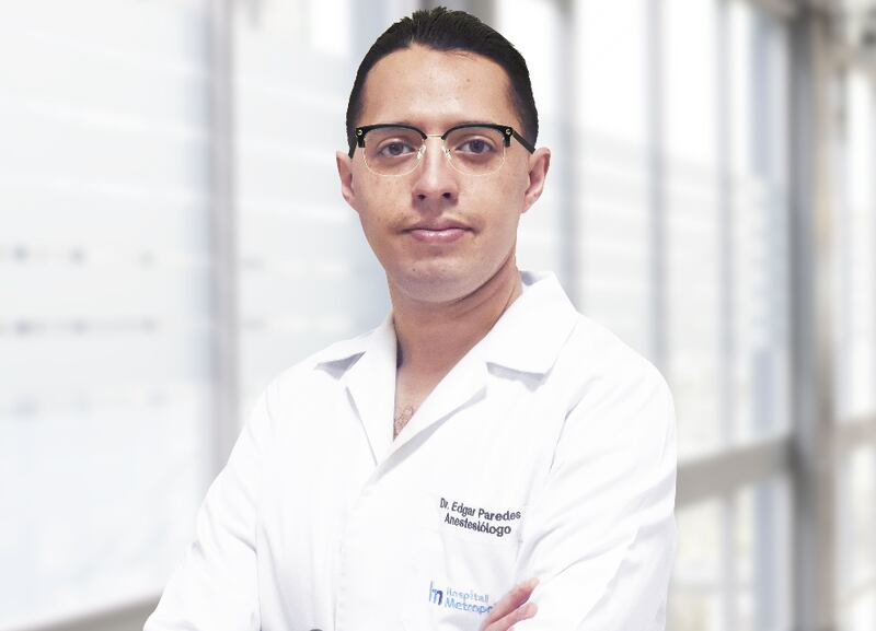 Edgar Paredes, Anestesiólogo del Hospital Metropolitano