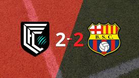 Barcelona alcanzó un importante empate ante Cumbayá en un encuentro vibrante