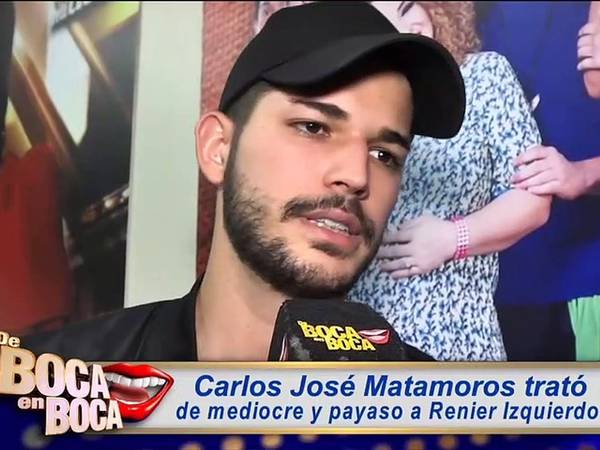 Renier Izquierdo le responde a Carlos José Matamoros, tras que este le dijera “mediocre”: “Es un farandulero”