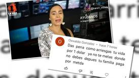 Periodista ecuatoriana recibió amenazas de muerte por reportajes de alias JR