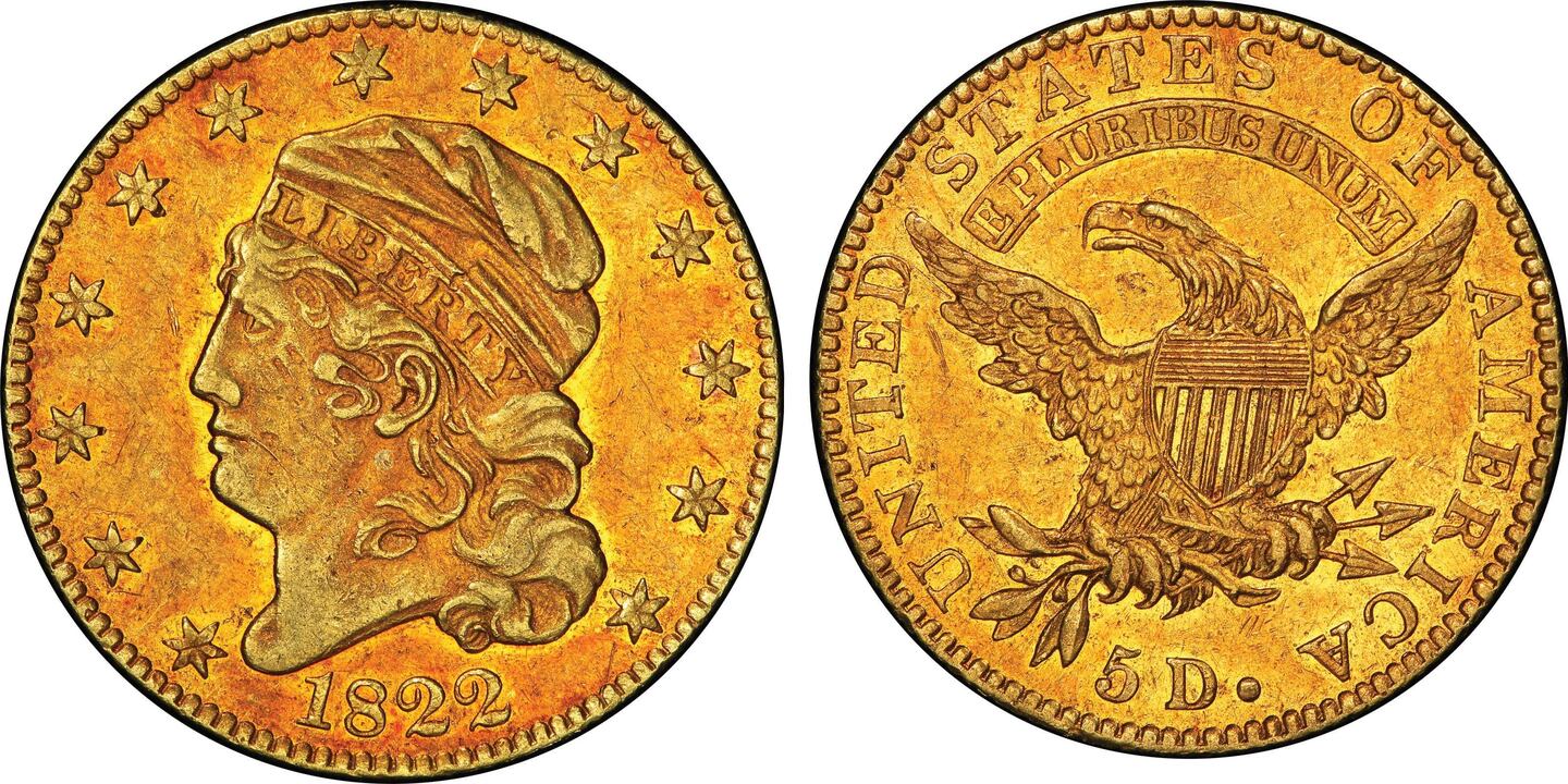 EEUU. Half Eagle, 1822