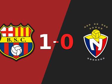 Con un solo gol, Barcelona derrotó a El Nacional en el Monumental