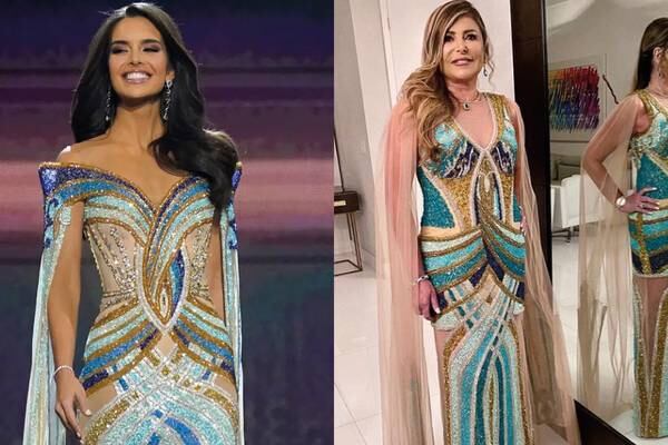 ¡Son idénticos! Miss Venezuela, Amanda Dudamel, habría plagiado el vestido que usó en la gala del Miss Universo 2022