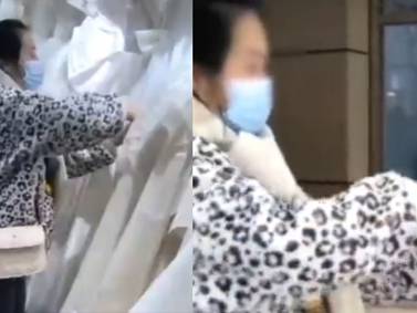 [VIDEO] Mujer destruyó 32 vestidos de novia con una tijera: No pudo casarse y tienda no quiso devolverle su dinero