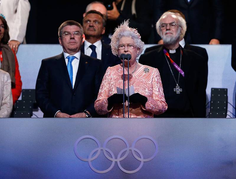 La Reina Isabel fue parte de la inauguración de Londres 2012