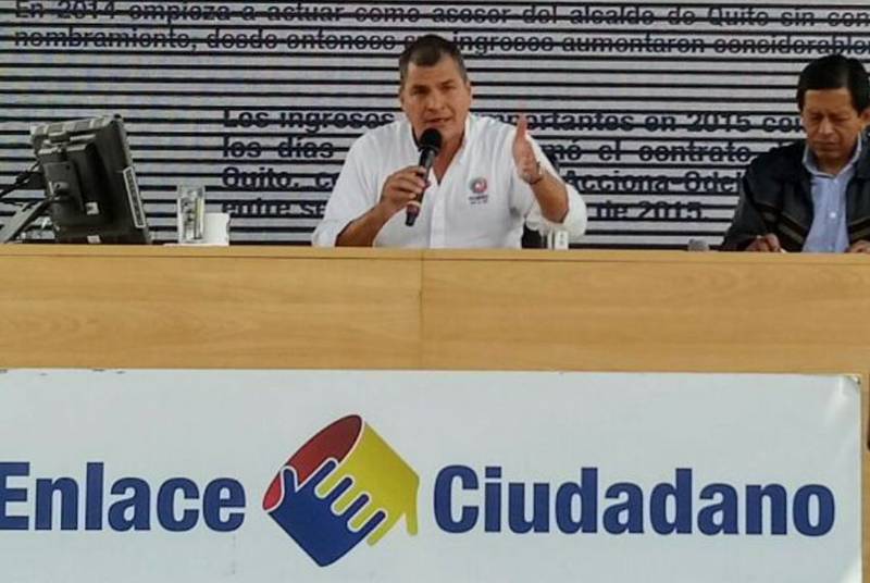 Rafael Correa, Presidente de Ecuador en el Enlace Ciudadano/Twitter