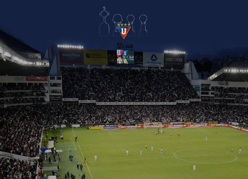 Liga de Quito estadio lleno de penal