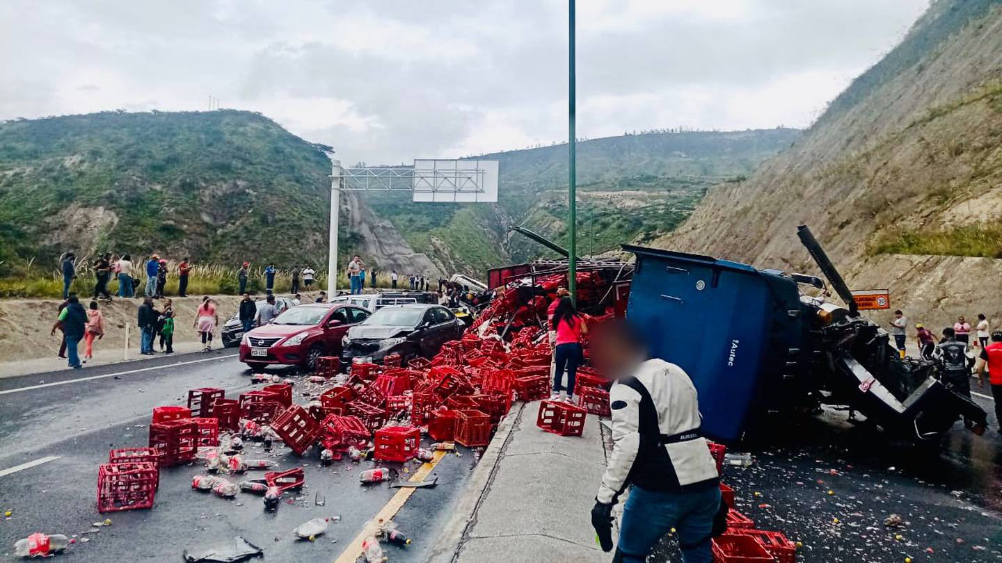Accidente de tránsito en Guayllabamba