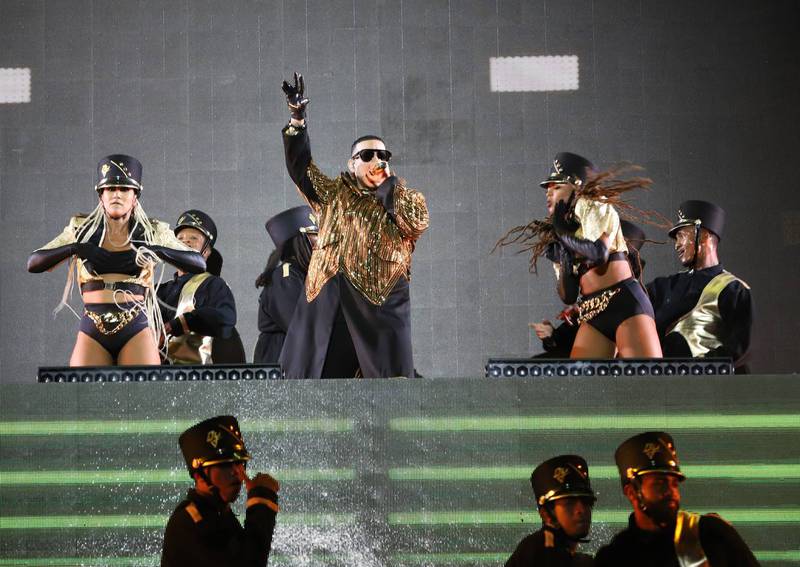 Daddy Yankee en su concierto en Quito