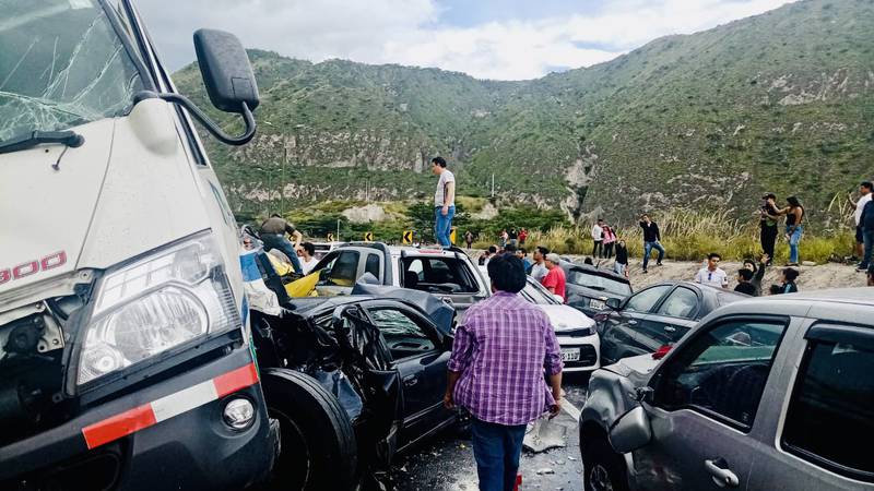 Accidente de tránsito en Guayllabamba