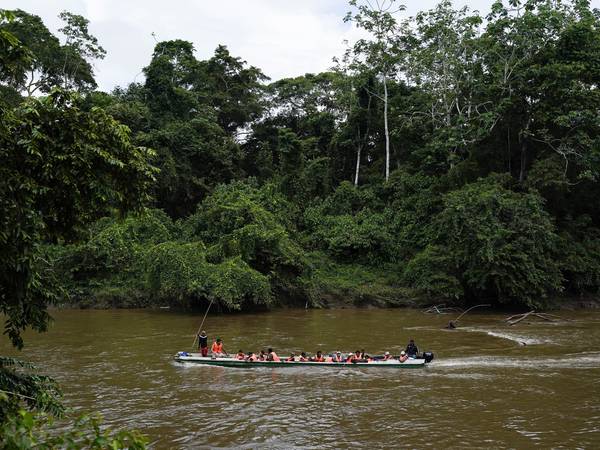 Joven ecuatoriano y su conmovedor gesto al rescatar a un niño venezolano en la selva del Darién