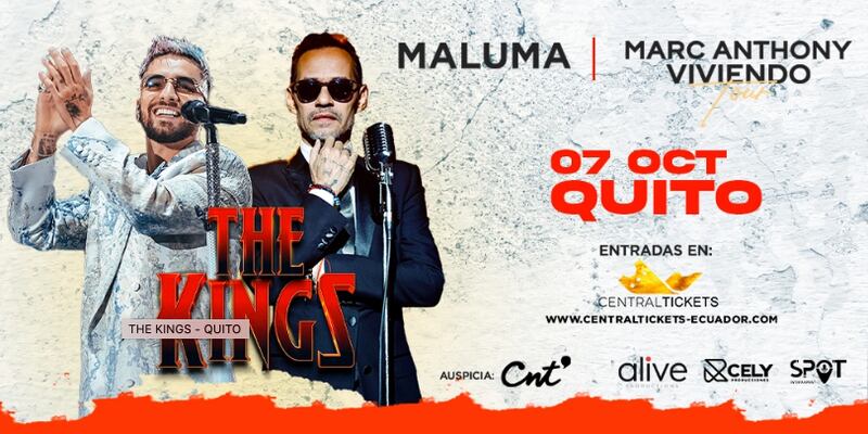 Marc Anthony y Maluma compartirán escenario en Quito y Guayaquil