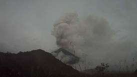 El volcán Sangay ha generado cerca de 90 explosiones en un día