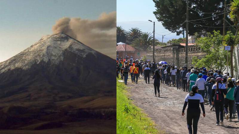 Si el volcán Cotopaxi llegase a estallar sin previo aviso se tendrá hasta 30 minutos para evacuar: Así fue el simulacro