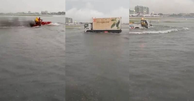 VIDEO) Parte de la pista del aeropuerto de Guayaquil amaneció inundado, ¿qué pasa con los vuelos? – Metro Ecuador