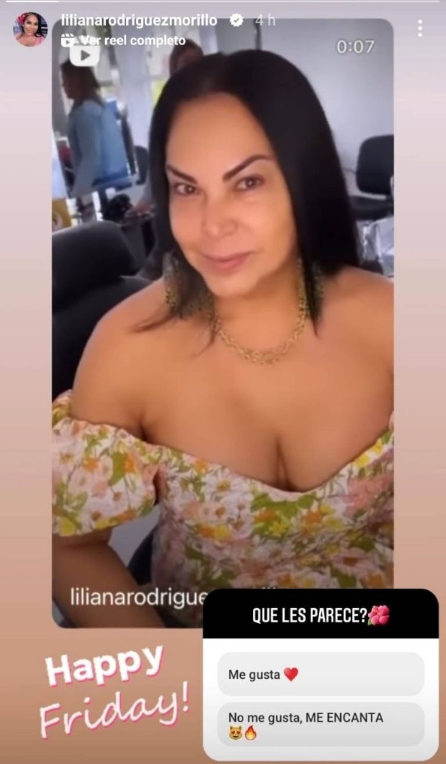 Liliana Rodríguez sin maquillaje
