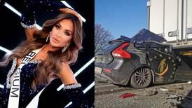 Miss Bélgica sobrevivió a terrible accidente de tránsito, su novio publicó una foto de su recuperación 