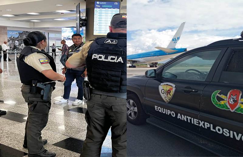 Aeropuerto de Quito reporta amenaza de bomba en un vuelo procedente de Amsterdam