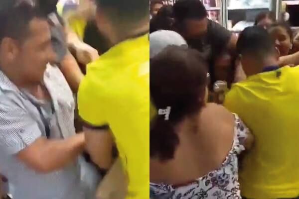 VIDEO: con empujones y golpes se vivió ‘black friday’ en un centro comercial de Manabí