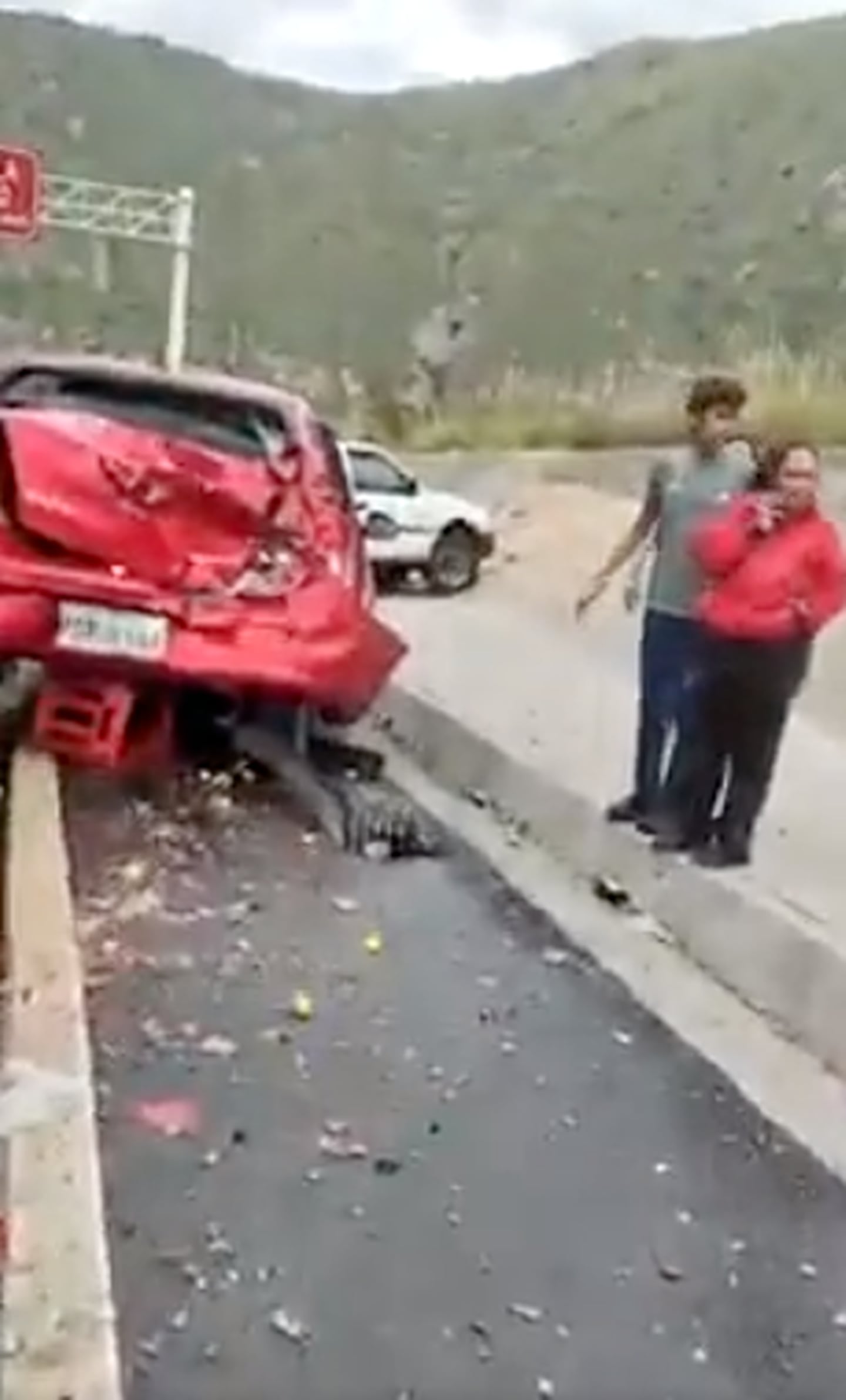 Accidente de tránsito en la vía a Guayllabamba