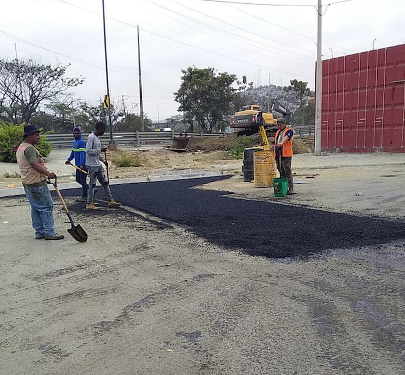 Trabajos. Las obras beneficiarán a varios sectores del norte de Guayaquil.