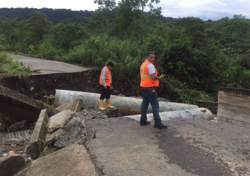 Desplome puente Pastaza/Riesgos Ecuador