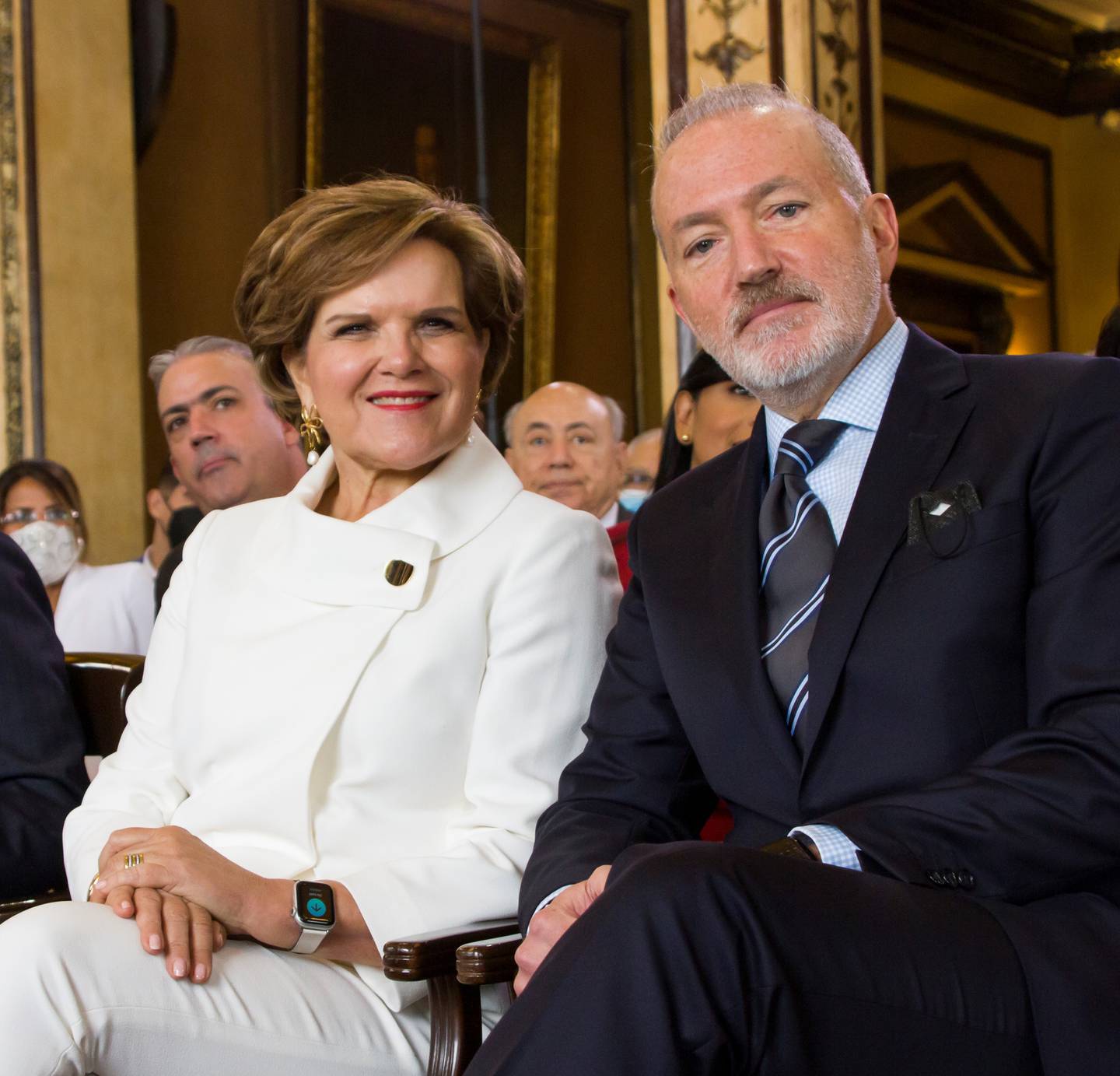 Rocío Salazar Arrarte, Vicepresidente Ejecutiva de Banco Bolivariano y Vicente Vallarino Marcos, Presidente Ejecutivo de Banco Bolivariano.