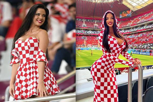 La aficionada de Croacia que acapara miradas en Qatar 2022