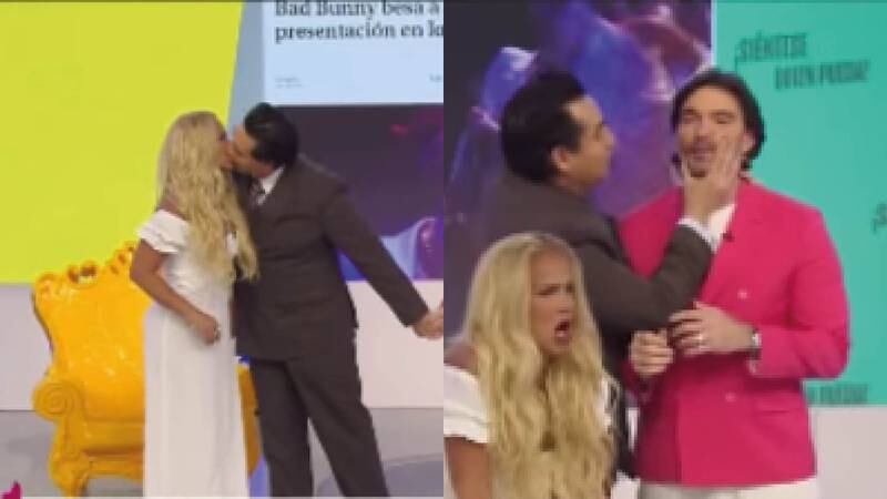 Ahora Julian Gil: Presentador de Siéntese Quien Pueda rechazó el beso de Lucho Borrego