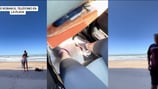 Le roban el teléfono en una playa mientras grababa un video de TikTok y quedó todo filmado