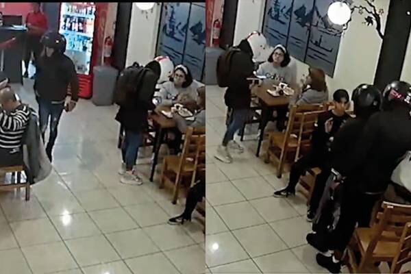 Captan violento robo a mano armada al interior de un restaurante en La Armenia, en Quito