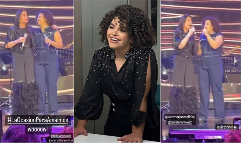 Lucerito Mijares sorprendió a todos al subir al escenario para cantar con Daniela Romo