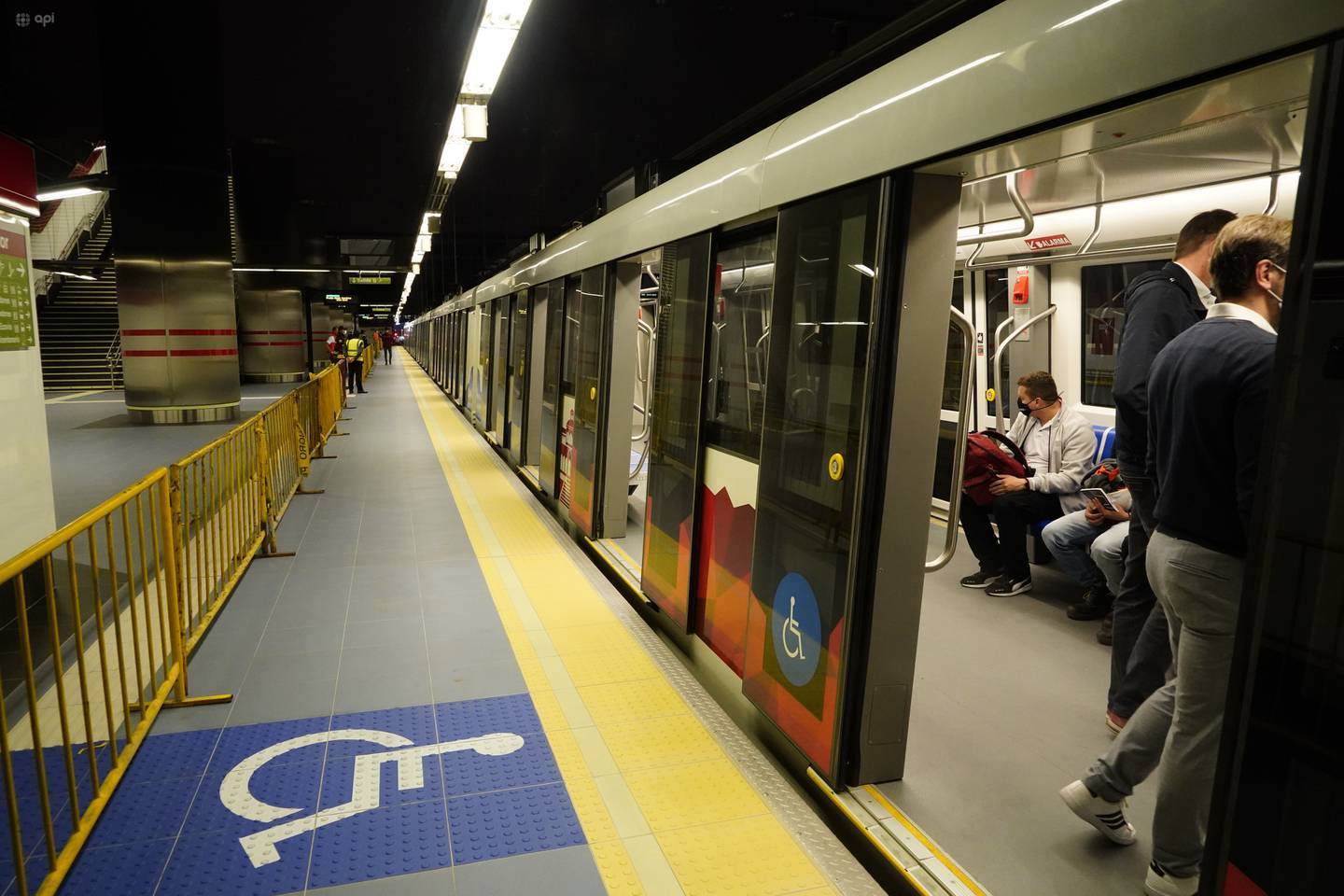 Quito 23 de enero 2023. Primer recorrido del metro de Quito con público en general, estación de El Labrador
API /DANIEL MOLINEROS