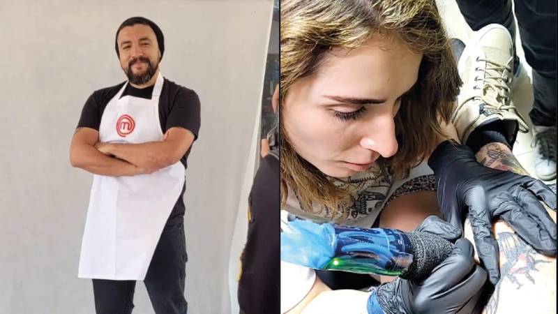 Cocineros de MasterChef Ecuador tatuaron a Andrés 'El Ajicero' ¿Qué dibujo le hicieron?