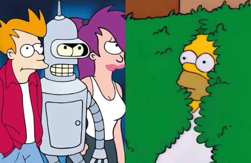 ¿Los Simpsons o Futurama? La inteligencia artificial escogió su serie favorita