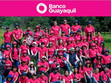 Colaboradores de Banco Guayaquil y sus familias fueron parte de la Sembratón 2024