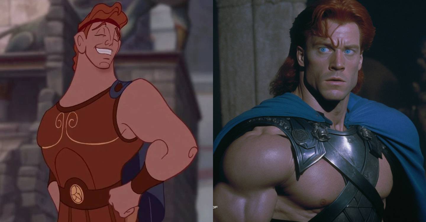 Así se vería Hércules si estuviera en la vida real en la época de los 80s.