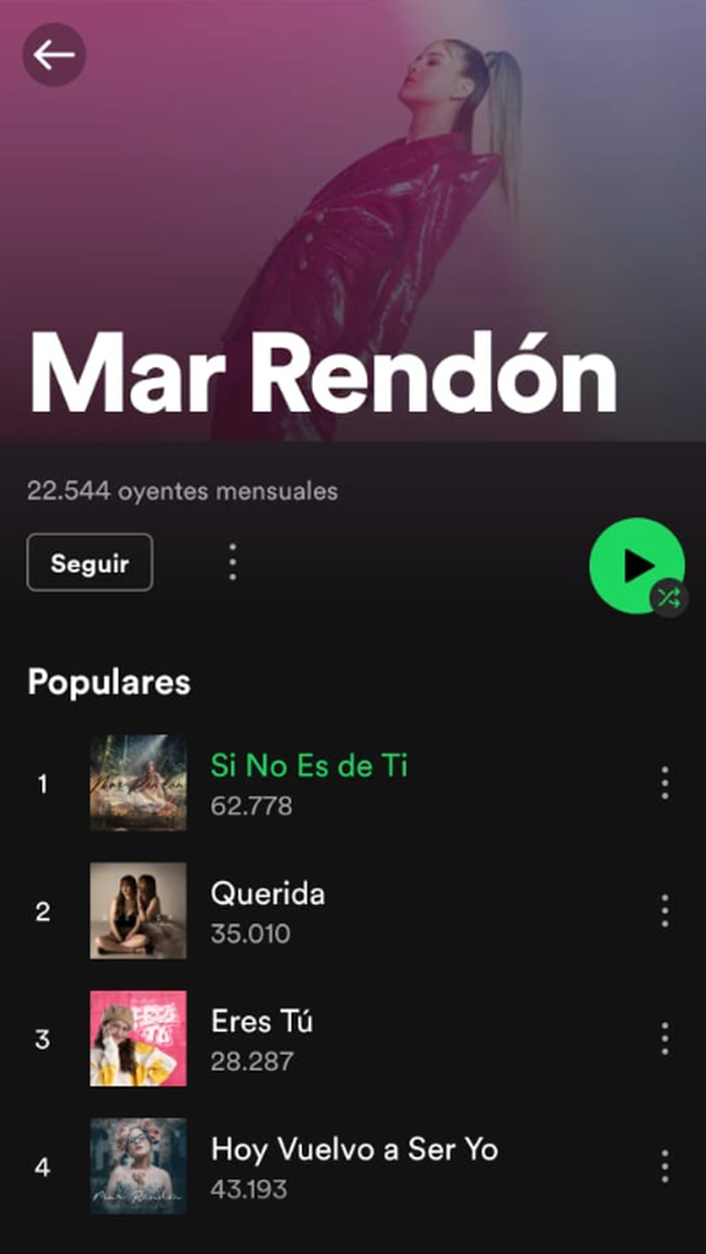 Spotify Mar Rendón