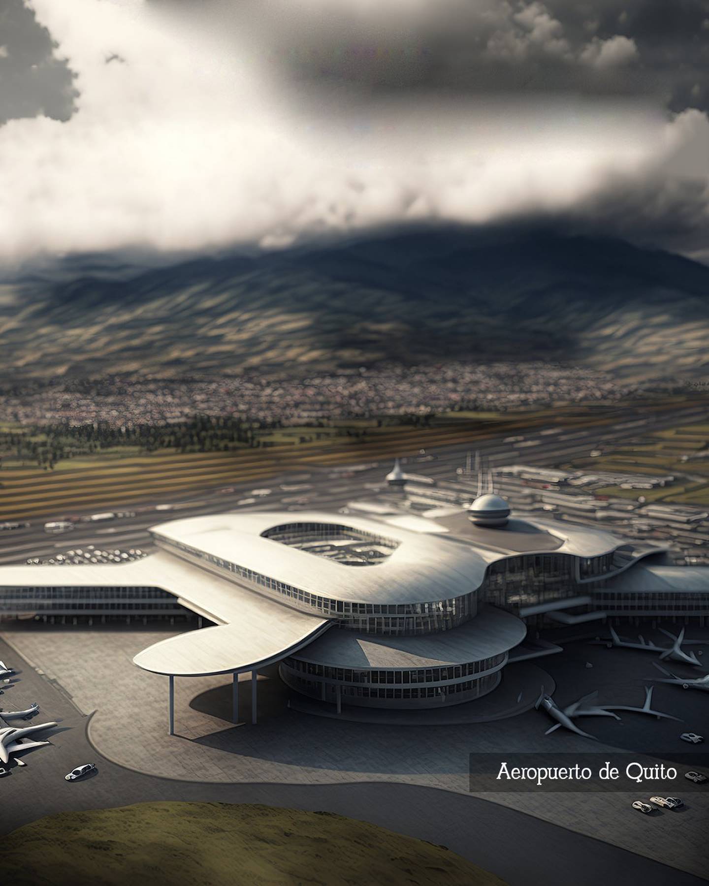 Aeropuerto de Quito según Inteligencia Artificial