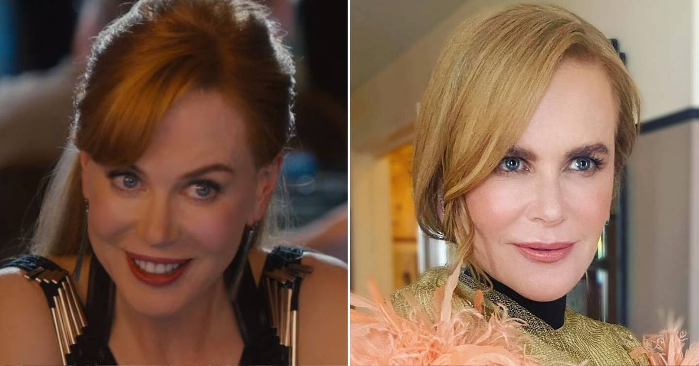 Nicole Kidman en 'Una esposa de mentira' y en la actualidad