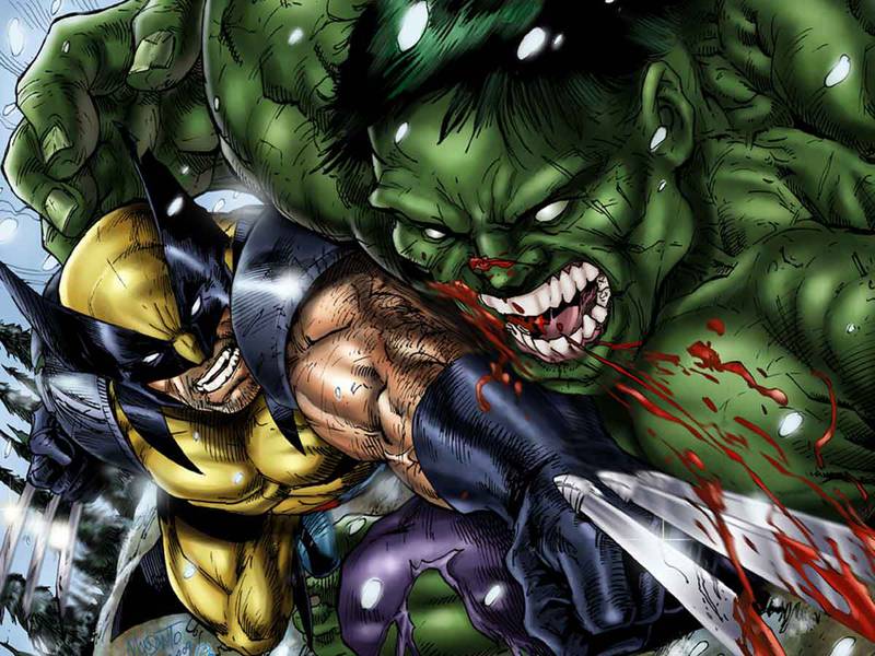 Wolverine y Hulk