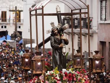 Este es el trayecto de la procesión de Jesús del Gran Poder en en centro y sur de Quito