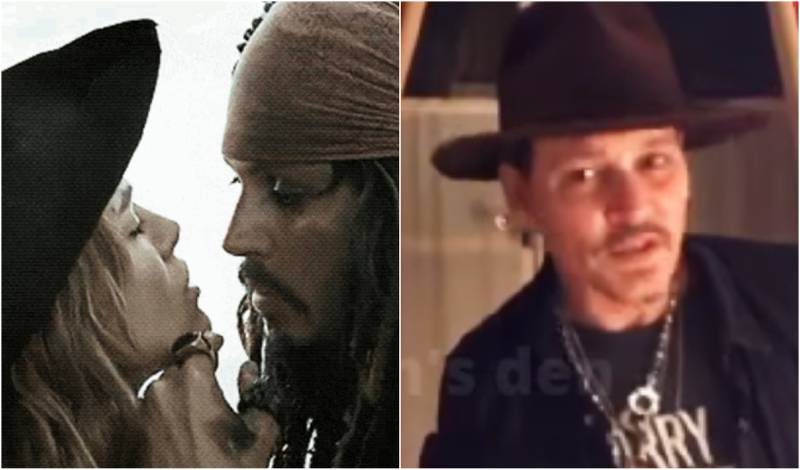 Johnny Depp revivió una escena del Capitán Jack Sparrow