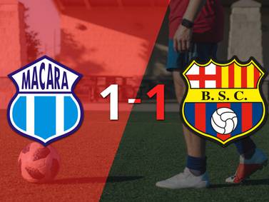 Barcelona empató 1-1 en su visita a Macará