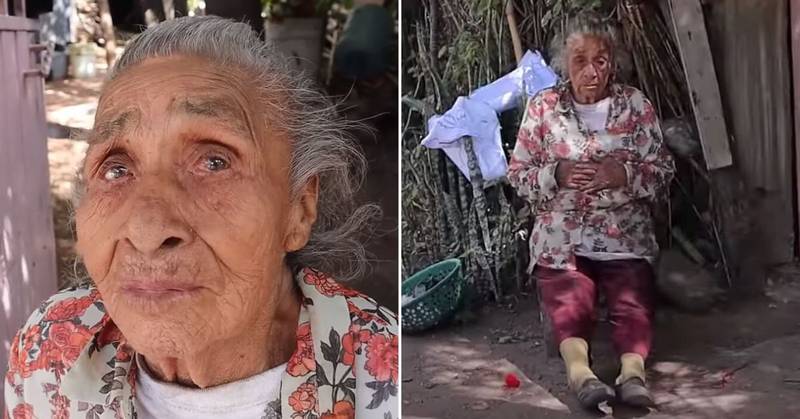 Con el fin de subsistir, la abuelita mexicana borda servilletas